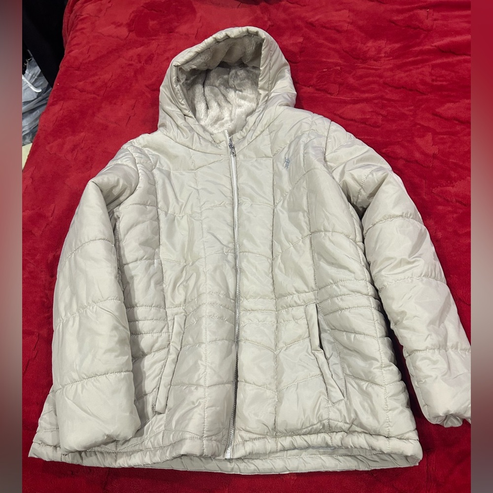 U.S. Polo Assn. Off-White Puffer Jacket